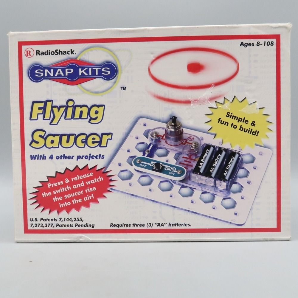 Radio Shack Snap Kits Flying Saucer With 4 Other Projects STEM educational